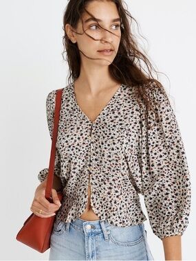 MADEWELL x CHRISTY DAWN Emmy Top ~ Windflowers Floral Print - Medium